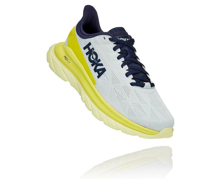 Hoka One One ランニングシューズ レディース 白 - Mach 4 - XU5643980